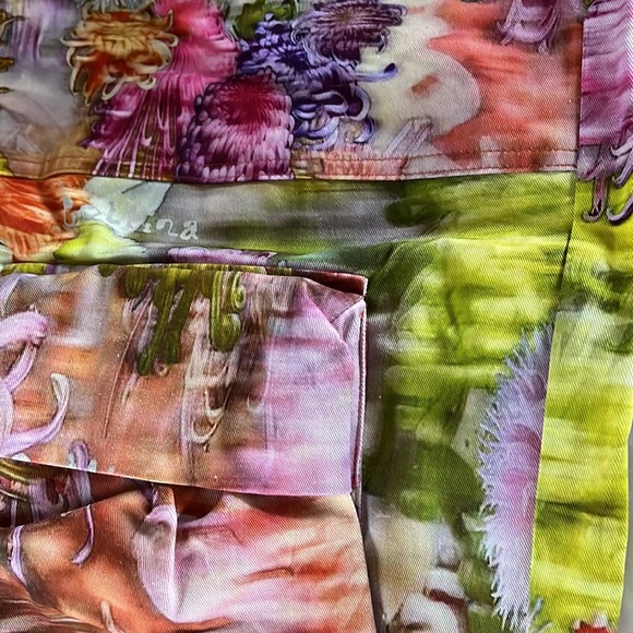 Collina Strada chrysanthemum cargo pants NWT size XS one pair left. - Picture 4 of 8